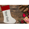 Sundance Yoga Studio Linen Stocking w/Red Cuff - Flat Lay (LIFESTYLE)