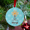 Sundance Yoga Studio Metal Ball Ornament - Lifestyle