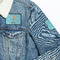 Sundance Yoga Studio Patches Lifestyle Jean Jacket Detail