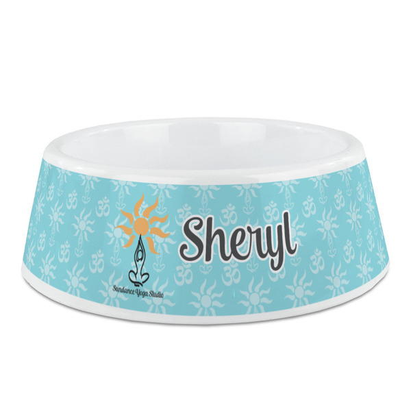 Custom Sundance Yoga Studio Plastic Dog Bowl (Personalized)