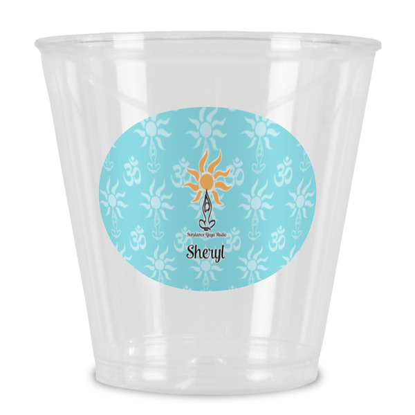 Custom Sundance Yoga Studio Plastic Shot Glass (Personalized)