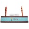 Sundance Yoga Studio Red Mahogany Nameplates with Business Card Holder - Straight