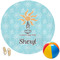 Sundance Yoga Studio Round Beach Towel