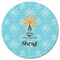 Sundance Yoga Studio Round Fridge Magnet - FRONT