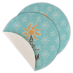 Sundance Yoga Studio Round Linen Placemat - Single Sided - Set of 4 (Personalized)