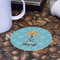 Sundance Yoga Studio Round Paper Coaster - Front