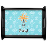 Sundance Yoga Studio Black Wooden Tray - Large w/ Name or Text