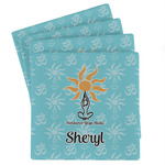 Sundance Yoga Studio Absorbent Stone Coasters - Set of 4 (Personalized)