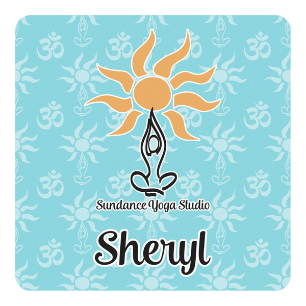 Custom Sundance Yoga Studio Square Decal (Personalized)