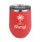 Sundance Yoga Studio Stainless Wine Tumblers - Coral - Double Sided - Front