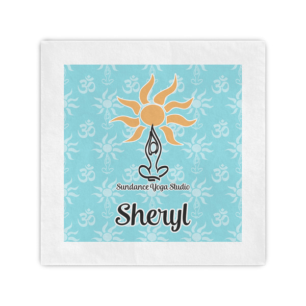 Custom Sundance Yoga Studio Cocktail Napkins (Personalized)