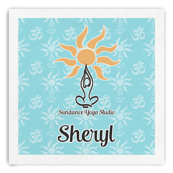 Custom Sundance Yoga Studio Paper Dinner Napkins (Personalized)