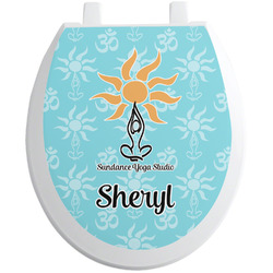 Sundance Yoga Studio Toilet Seat Decal (Personalized)