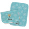 Sundance Yoga Studio Two Rectangle Burp Cloths - Open & Folded