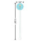 Sundance Yoga Studio White Plastic 5.5" Stir Stick - Round - Dimensions