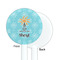 Sundance Yoga Studio White Plastic 5.5" Stir Stick - Single Sided - Round - Front & Back