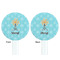 Sundance Yoga Studio White Plastic 7" Stir Stick - Double Sided - Round - Front & Back