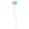 Sundance Yoga Studio White Plastic 7" Stir Stick - Oval - Single Stick