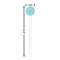 Sundance Yoga Studio White Plastic 7" Stir Stick - Round - Dimensions