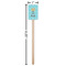 Sundance Yoga Studio Wooden 6.25" Stir Stick - Rectangular - Dimensions