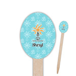 Sundance Yoga Studio Oval Wooden Food Picks (Personalized)