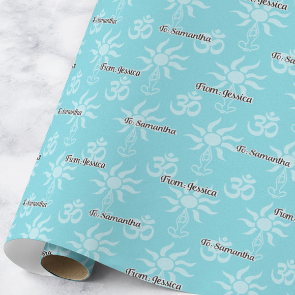 Custom Sundance Yoga Studio Wrapping Paper Roll - Large - Matte (Personalized)