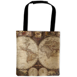 Vintage World Map Auto Back Seat Organizer Bag