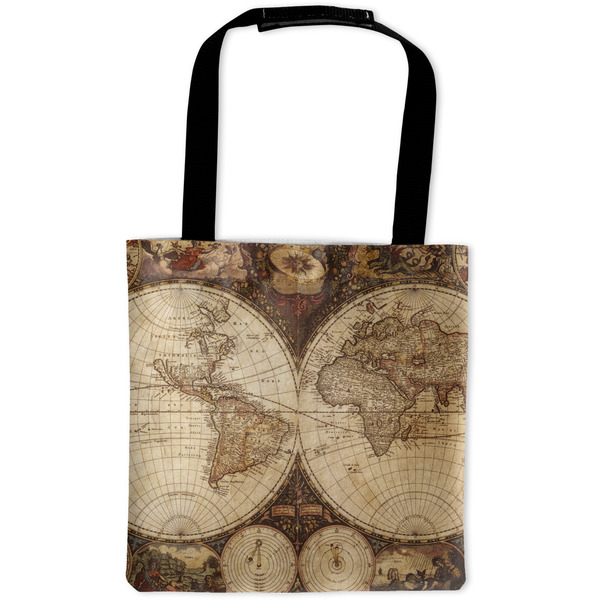 Custom Vintage World Map Auto Back Seat Organizer Bag