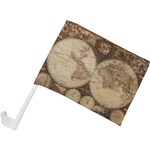 Vintage World Map Car Flag - Small