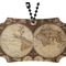 Antique World Map Car Ornament - Berlin (Front)