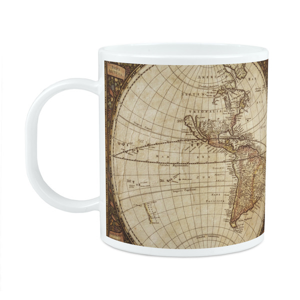 Custom Vintage World Map Plastic Kids Mug