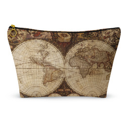 Vintage World Map Makeup Bag