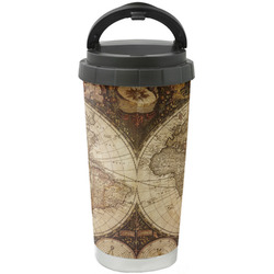 Vintage World Map Stainless Steel Coffee Tumbler