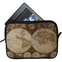 Vintage World Map Tablet Case / Sleeve - Small