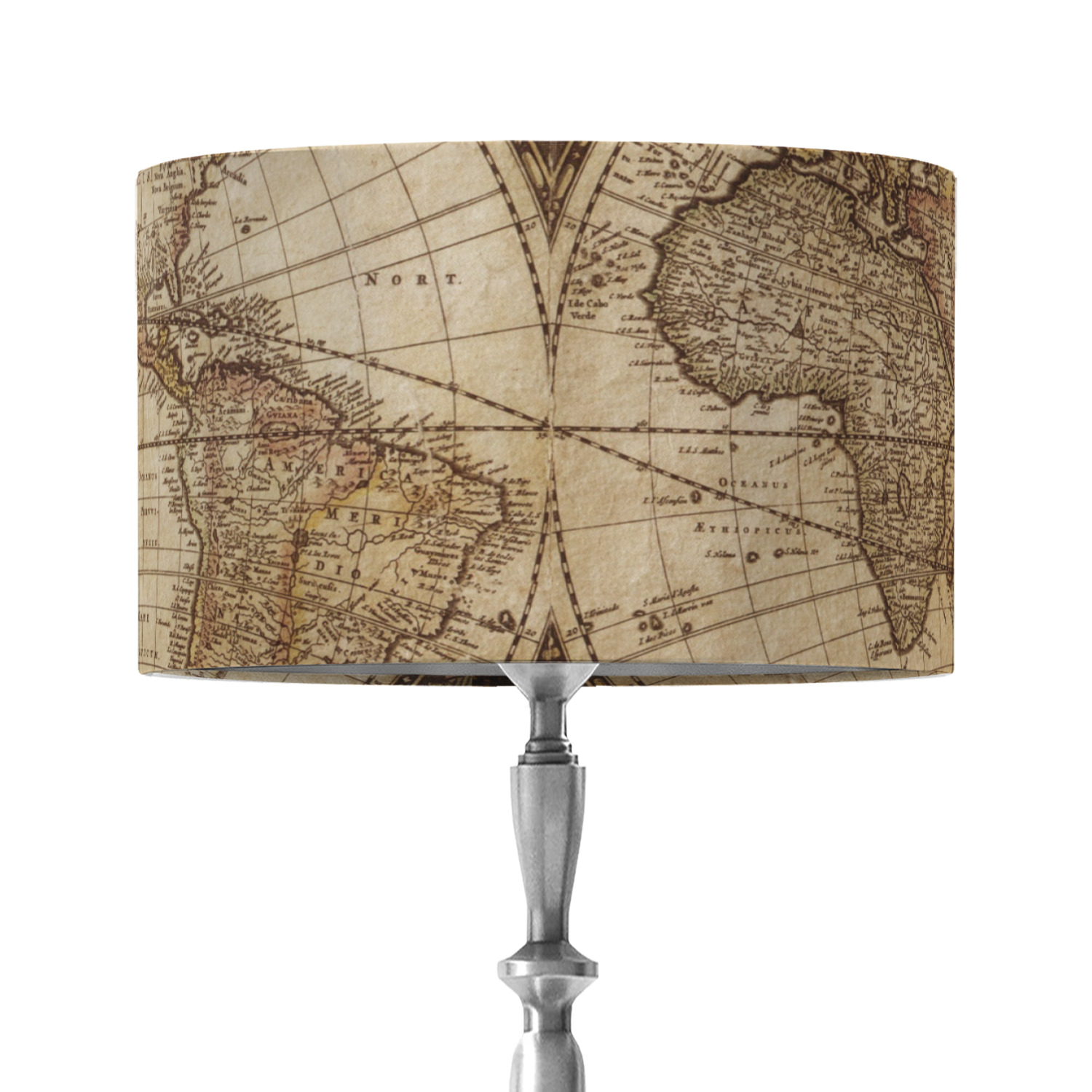 old world map lamp shades