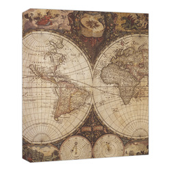 Vintage World Map Canvas Print - 20x24