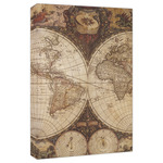 Vintage World Map Canvas Print - 20x30