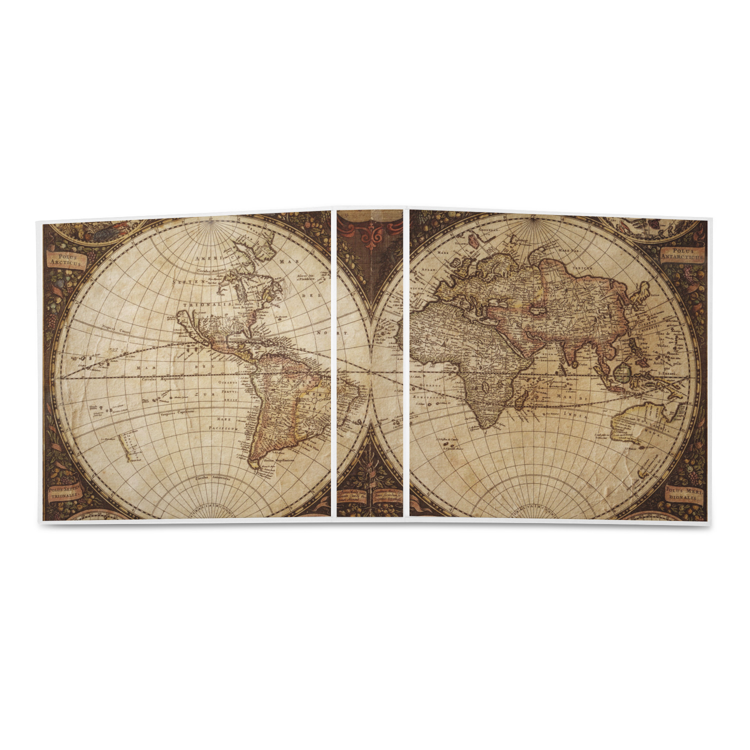 Vintage World Map 3-Ring Binder - 2 inch - YouCustomizeIt