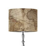 Vintage World Map 8" Drum Lamp Shade - Fabric