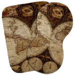 Vintage World Map Burp Cloth