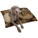 Vintage World Map Dog Bed - Large