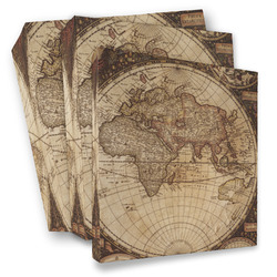 Vintage World Map 3 Ring Binder - Full Wrap
