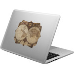 Vintage World Map Laptop Decal