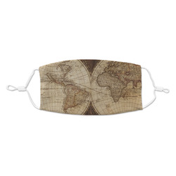 Vintage World Map Kid's Cloth Face Mask