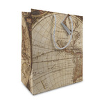 Vintage World Map Medium Gift Bag