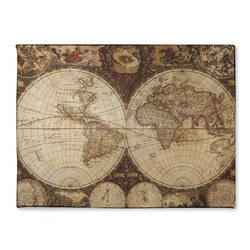 Vintage World Map Microfiber Screen Cleaner