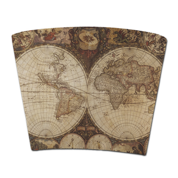 Custom Vintage World Map Party Cup Sleeve - without bottom