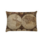 Vintage World Map Pillow Case - Standard