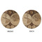 Vintage World Map Round Linen Placemats - APPROVAL (double sided)