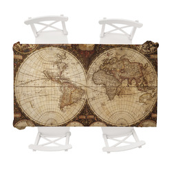 Vintage World Map Tablecloth - 58"x102"